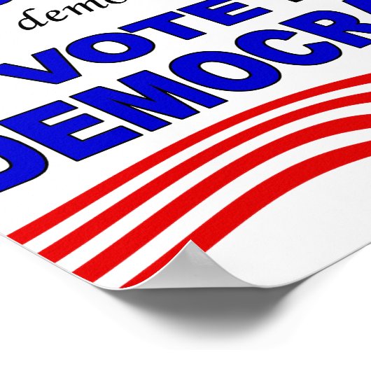 Poster Vote démocrate (Coin)