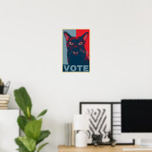 Poster VOTE, featuring Manny Halloween Cat (Bureau à domicile)