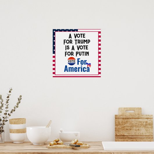 Poster Vote For America (Cuisine)