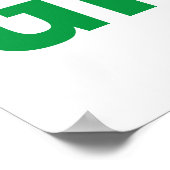 Poster Vote GREEN Biden Président Kamala Harris (Coin)