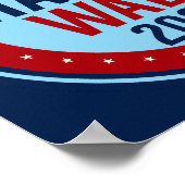 Poster Vote Harris Walz pour l'élection présidentielle de (Coin)