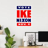 Poster Vote Ike, Nixon en 1952 (Bureau à domicile)