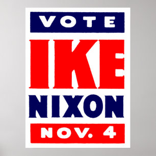 Poster Vote Ike, Nixon en 1952