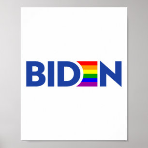 Poster Vote Joe Biden Président Lgbt Lgbtq Gay Lesbian Pr