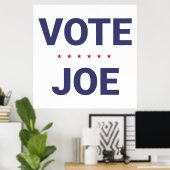 Poster Vote Joe (élection américaine de 2020) (Bureau à domicile)