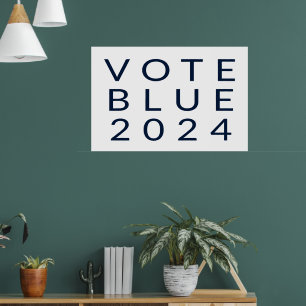 Poster Vote minimaliste Blue Kamala Harris 2024
