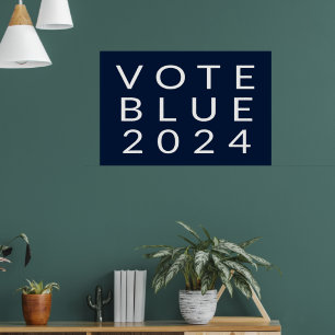Poster Vote minimaliste Blue Kamala Harris 2024