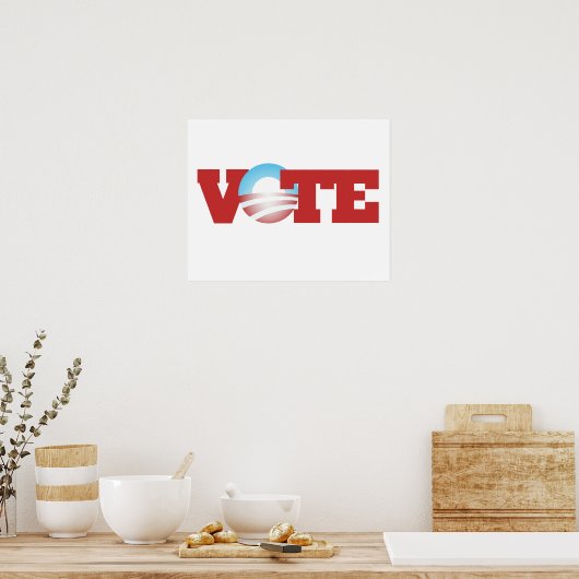 Poster Vote Obama 2012 (Cuisine)