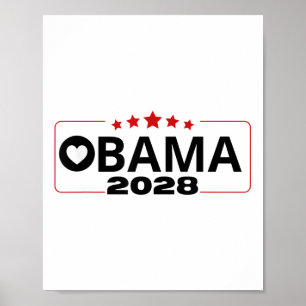 Poster Vote Obama 2028 Retro Obama Président 2028 Obama 2