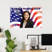 Poster Vote pour Kamala Harris pour l'élection présidenti (Bureau à domicile)