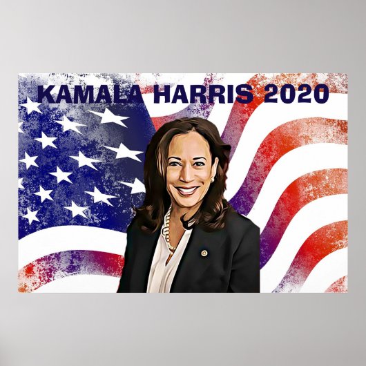 Poster Vote pour Kamala Harris pour l'élection présidenti (Devant)