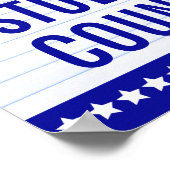 Poster Vote pour le président de classe : Élection du con (Coin)