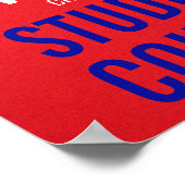 Poster Vote pour le président de classe : Élection du con (Coin)