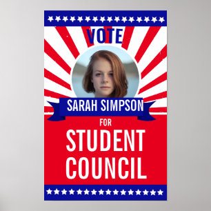Poster Vote pour le président de classe : Élection du con