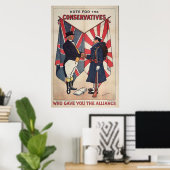 Poster Vote pour les conservateurs (Bureau à domicile)
