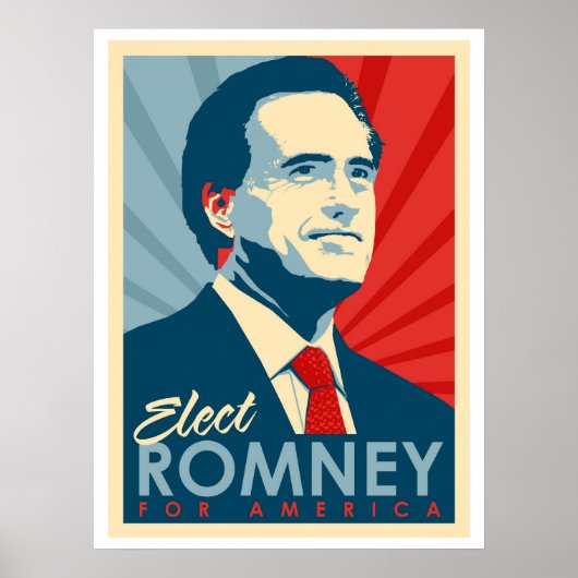 Poster Vote pour Mitt Romney - Il n'est pas un Obama Comm (Devant)