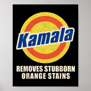 Poster Vote Remove Stube Orange Stains Harris Funny Vo