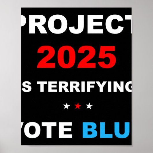 Poster Vote Save Democracy Stop Project 2025 1 (Devant)