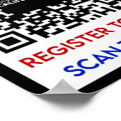 Poster Vote - S'Inscrire Pour Voter Ca (Coin)