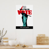 Poster Vote sur les droits de la femme (Cuisine)