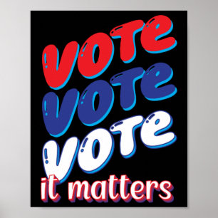 Poster Vote Vote Vote Vote C'Est Sticker