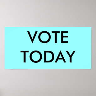 POSTER VOTER AUJOURD'HUI