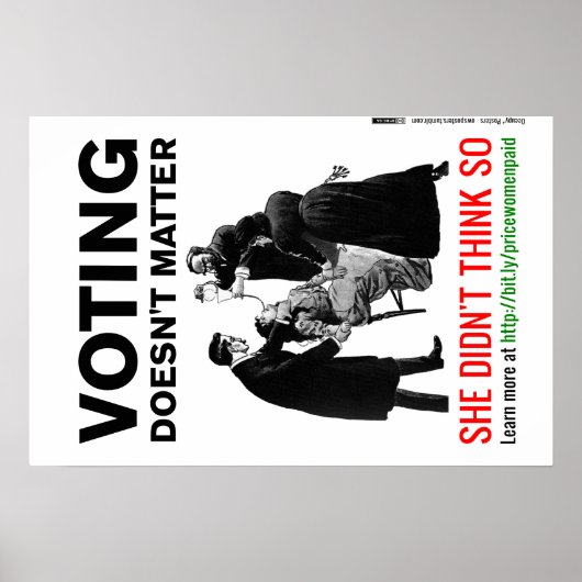 Poster Voter n'a pas d'importance - elle ne le pensait pa (Devant)