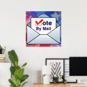 Poster Voter par courrier (Bureau à domicile)