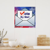 Poster Voter par courrier (Cuisine)