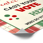 Poster Voter pour le plus moche signe de pull de Noël (Coin)