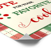 Poster Voter pour vos cookies favoris Signet de Noël (Coin)