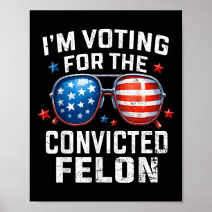 Poster Voter Trump 2024 C'Est Drôle De Voter Pour Le