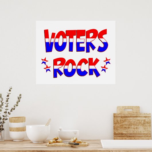 Poster Voters Rock (Cuisine)