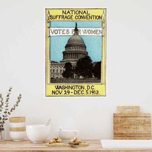 Poster Votes pour les femmes de 1913 (Cuisine)