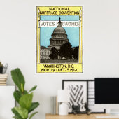 Poster Votes pour les femmes de 1913 (Bureau à domicile)