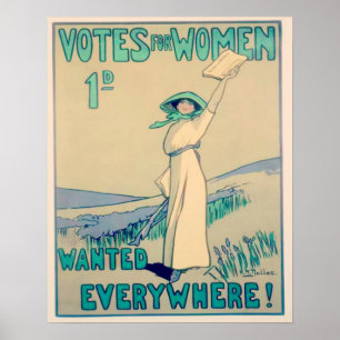 Poster Votes pour les femmes partout