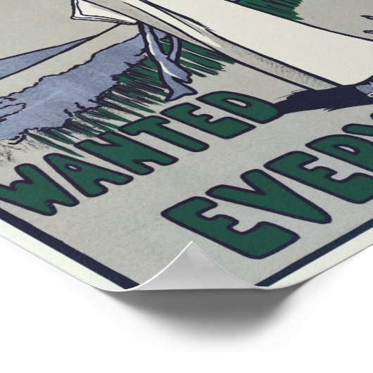 Poster Votes pour les femmes Recherché (Coin)