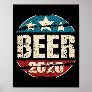 Poster Votez Bière Drôle Alcool Anti Trump Biden A Voté P