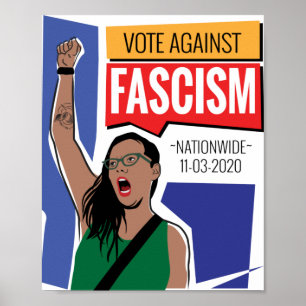 Poster Votez contre le fascisme