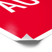 Poster Votez Démocratie et non autocratie - Panneau Custo (Coin)