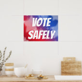 Poster Votez en toute sécurité (Cuisine)