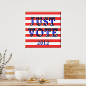 Poster Votez juste pour le vote 2012 (Cuisine)