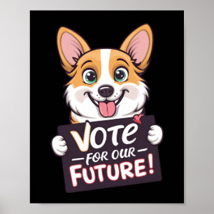 Poster Votez Pour Notre Sticker Pour Le Futur