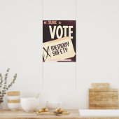 Poster Votez : Sécurité de la mémoire (Cuisine)