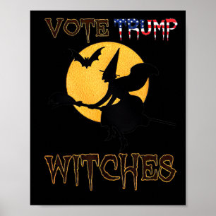 Poster Votez Trump Sorcières Halloween