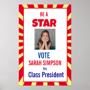 Poster Voting Be a Star" produit sucré,
