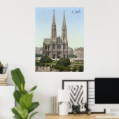 Poster Votivkirche à Vienne (vers 1900) (Bureau à domicile)