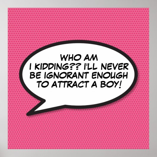 Poster Votre bulle de message amusante rétro de bande des (Devant)