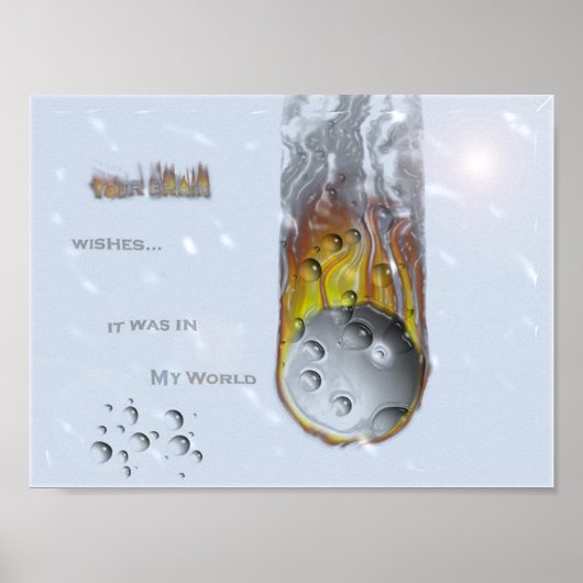 Poster Votre Cerveau Le Souhaite Dans Mon Monde 3 (Devant)