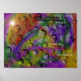 Poster Votre Cerveau Veut Qu'Il Était Dans Mon Monde 4